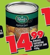 Rhodes Superfine Apricot Jam-900g