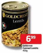 Goldcrest Canned Lentils-400gm