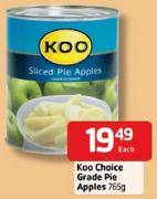 Koo Choice Grade Pie Apples-765gm Each
