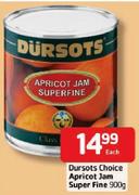 Dursots Choice Apricot Jam Super Fine-900gm Each