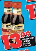 Wellington's Chutney-470gm Each