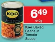 Koo Baked Beans In Tomato Sauce-410g
