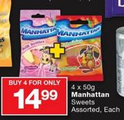 Manhattan Sweet Assorted-4's Each