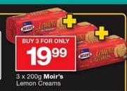 Moir's Lemon Creams-3x200g