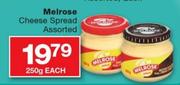 Melrose Cheese Spread Assorted-250g Each