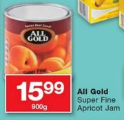 All Gold Super Fine Apricot Jam-900g