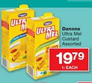 Danone Ultra Mel Custard Assorted-1L Each