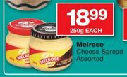 Melrose Cheese Spread Assorted-250g Each