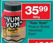 "Yum Yum" Peanut Butter Assorted-800g Each
