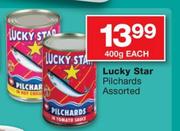 Lucky Star Pilchards Assorted-400g Each