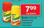 Knorr Aromat Seasoning Canisters Assorted-75g Each