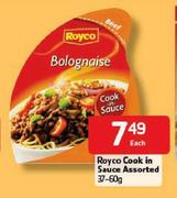Royco Cook In Sauce Assorted - 37 - 60g Each