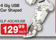 4 Gig USB Car Shaped Each