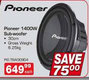 Pioneer 1400W Sub-Woofer Each