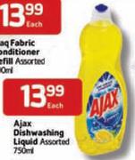 Ajax Dishwashing Liquid-750ml Each