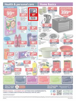 Pick N Pay KZN : More Ways To Save This Winter (6 Aug - 18 Aug 2013), page 4
