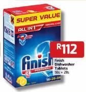 Finish Dishwasher Tablets-56's + 28's