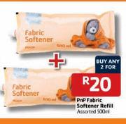 PnP Fabric Softener Refill Assorted-2 x 500ml