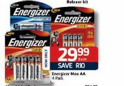 Energizer Max AA-4 Pack Each