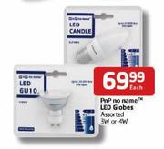 PnP no name LED Globes Assorted-3W or 4W Each