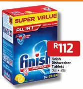 Finish Dishwasher Tablets-56's + 28's