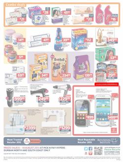 Pick N Pay Hyper Durban North & South : So Many Ways To Stock Up & Save ( 6 Aug - 18 Aug 2013), page 4