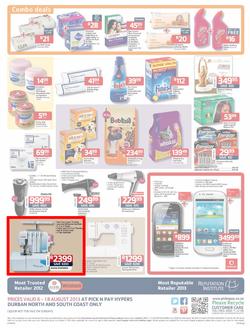 Pick N Pay Hyper Durban North & South : So Many Ways To Stock Up & Save ( 6 Aug - 18 Aug 2013), page 4