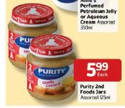 Purity 2nd Food Jars Assorted-125ml Each