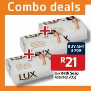 Lux Bath Soap Assorted-3 x 200g