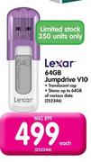 Lexar 64GB Jumpdrive V10-Each