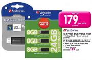 Verbatim 3 Pack 8GB Value Pack-Per Pack