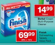 Finish Dishwashing Tablets-28's+14's