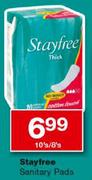 Stayfree Sanitary Pads-10's/8's