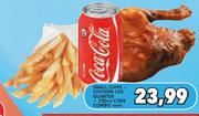 Small Chips+ Chicken Leg Quarter+ 330ml Coke Combo-Each