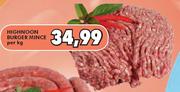Highnoon Burger Mince-Per Kg