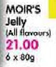 Moir's Jelly (All Flavours)-6x80gm