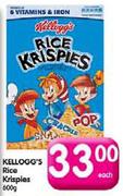 Kellogg's Rice Krispies-600gm Each