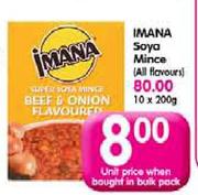 Imana Soya Mince(All Flavours)-200gm Each