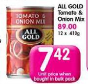 All Gold Tomato & Onion Mix-410gm Each
