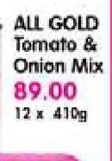 All Gold Tomato & Onion Mix-12x410gm