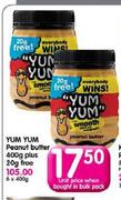 Yum Yum Peanut Butter 400gm plus 20gm Free-Each