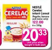Nestle Cerelac Instant Cereal (Regular, Banana And Maize Only)-250g