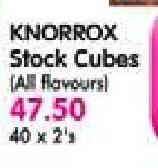 Knorrox Stock Cubes (All Flavours)-40 x 2's