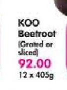 Koo Beetroot (Granted Or Sliced)-12 x 405g