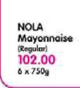 Nola Mayonnaise (Regular)-6 x 750g