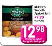 Rhodes Smooth Apricot Jam-900g