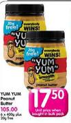 Yum Yum Peanut Butter-400g Each