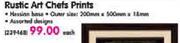  Rustic Art Chefs Prints-Each