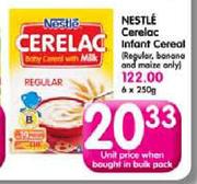 Nestle Cerelac Infant Cereal(Regular, Banana And Maize Only)-250g Each