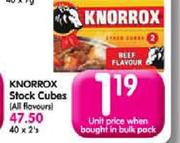 Knorrox Stock Cubes(All Flavours)-2's